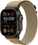 Смарт-часы Apple Watch Ultra 2 2024 GPS + Cellular 49mm Black Titan. Case w. Tan Alpine Loop - Малый (MYTF3+MYQ03)