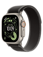 Apple Watch Ultra 3 GPS + Cellular 49mm Natural Titanium Case with Black/Charcoal Trail Loop - M/L (MF1V4+MFT94)