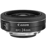 Canon EF-S 24mm f/2.8 STM Standard Lens Black (9522B005)