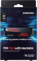 SSD накопичувач Samsung 990 PRO with Heatsink 4 TB (MZ-V9P4T0CW)