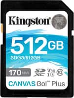 Карта памяти Kingston 512 GB SDXC Class 10 UHS-I U3 Canvas Go Plus SDG3/512GB