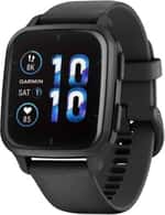 Смарт-часы Garmin Venu Sq 2 – Music Edition Slate Aluminum Bezel with Black Case and Silicone Band (010-02700-00/10/80)