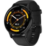 Garmin Venu 3 Slate Smartwatch with Stainless Steel Bezel, Black Case and Strap (010-02784-01)
