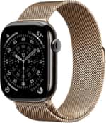 Смарт-годинник Apple Watch Series 11 GPS + Cellular 46mm Slate Tit. Case w. Gold Milanese Loop - S/M (MFC14+MGJ44)