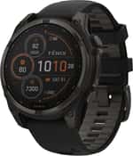 Спортивные часы Garmin Fenix ​​8 47mm Solar Sapphire Carbon Gray DLC Titanium w. Black/Pebble Gray S. Band (010-02906-10/11)