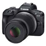 Canon EOS R100 Mirrorless Camera Kit RF-S 18-45mm + RF-S 55-210mm IS STM Black (6052C036)