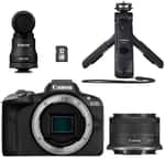 Бездзеркальний фотоапарат Canon EOS R50 kit RF-S 18-45mm IS STM Black Creator Kit (5811C036)