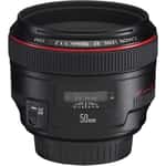 Canon EF 50mm f/1.2L USM Standard Lens Black (1257B005)