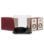 Комплект активних колонок Triangle BR02 CONNECT (Burgundy) + програвач вінілу Lunar 1 (Black)