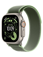 Apple Watch Ultra 3 GPS + Cellular 49mm Natural Titanium Case with Green/Neon Trail Loop - S/M (MF1V4+MFT44)