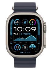 Смарт-годинник Apple Watch Ultra GPS + Cellular 49mm Titanium Case with Midnight Ocean Band (MQET3/MQFK3) — фото 2
