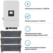 Система зберігання енергії модульна (комплект) Deye SV-3DE10K1-LEC15K1-1 — фото 3
