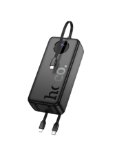 Зовнішній акумулятор (павербанк) Hoco Sabio J132B 22.5W+PD20W з 3 кабелями 30000 mAh Black — фото 2