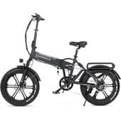 Електровелосипед фетбайк SAMEBIKE XWLX09 (500 Вт; 10 А/год; 48 В), колеса 20х4", з ручкою газу, чорний — фото 2