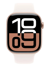 Смарт-годинник Apple Watch Series 10 GPS 46mm Rose Gold Alu. Case w. Light Blush Sport Band - M/L (MWWU3) — фото 2