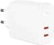 Мережевий зарядний пристрій Acefast A9 40W 2xUSB-C White (AFA9W)