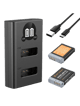 Комплект акумуляторів K&F Concept 2 Pack NB-13L Battery and Dual Slot Charger Set (KF28.0043)