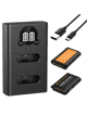 Комплект акумуляторів K&F Concept 2-Pack NP-BX1 Battery and Charger Set (KF28.0044)